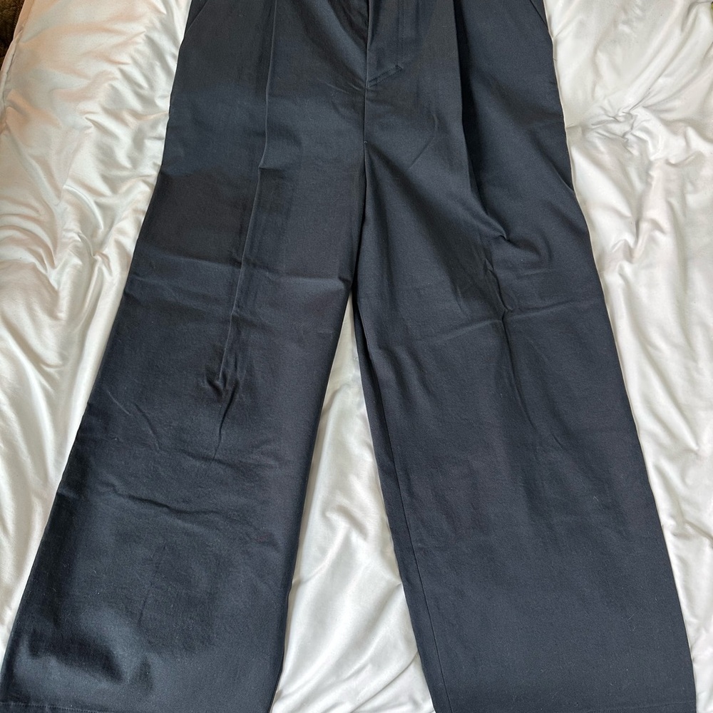Nanushka Blue Dress Pants Straight-Leg Formal